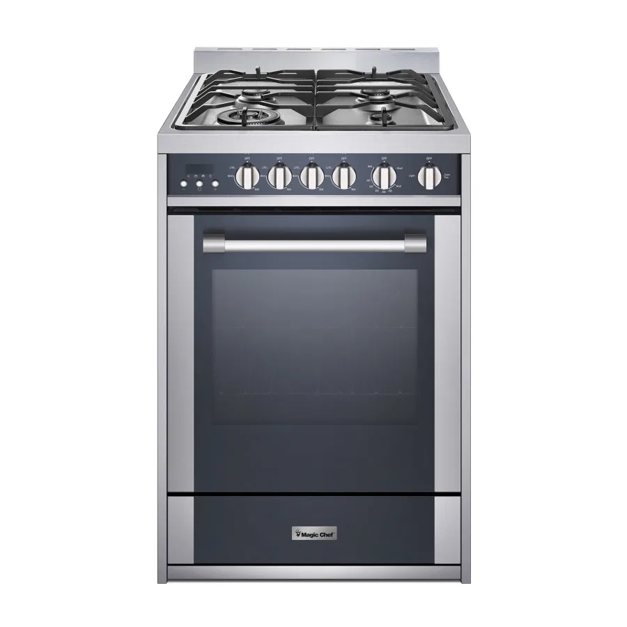 MCSRG24S2 – MAGIC CHEF Stove, Range 23.6 Inch Width x 35-1/2 Inch Height x 25 Inch Depth Electronic Ignition 17400 BT...